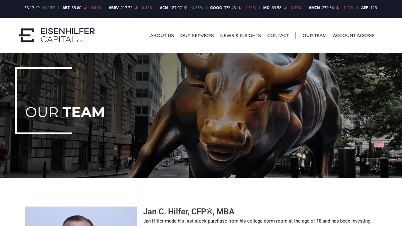 Eisenhilfer Capital page