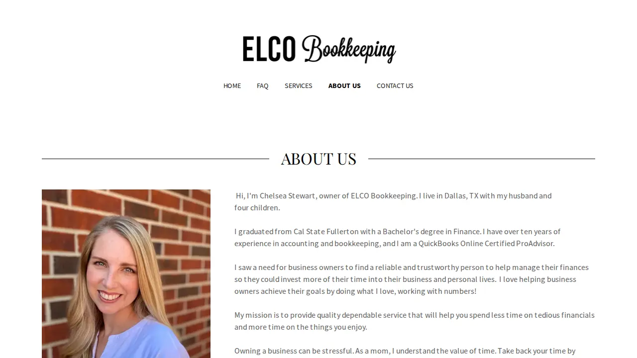 ELCO Bookkeeping LLC page