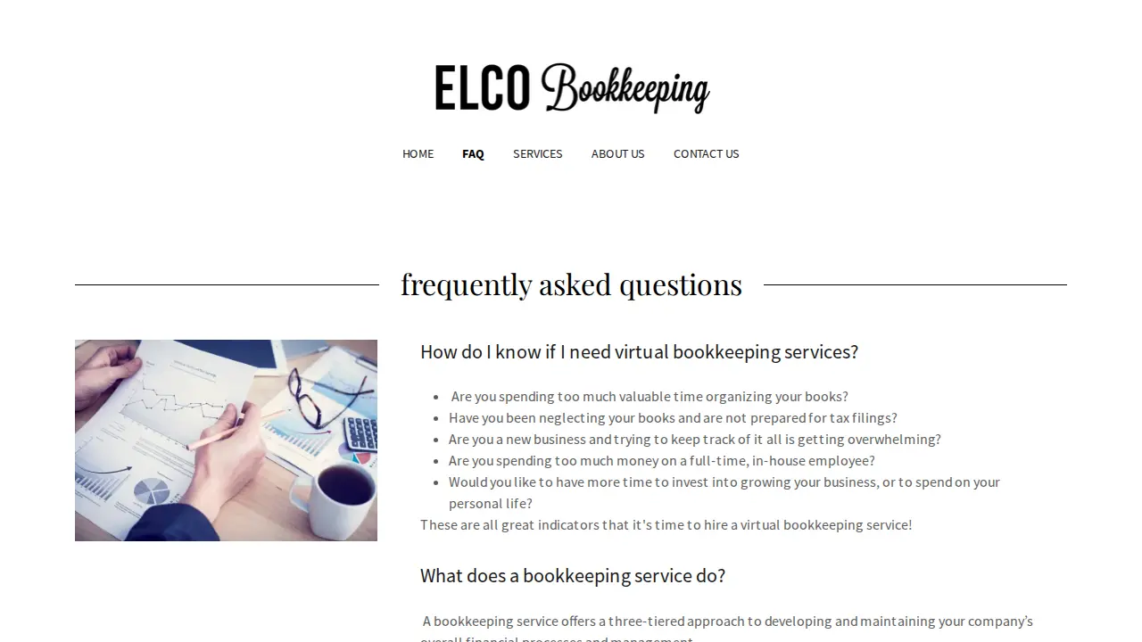 ELCO Bookkeeping LLC page