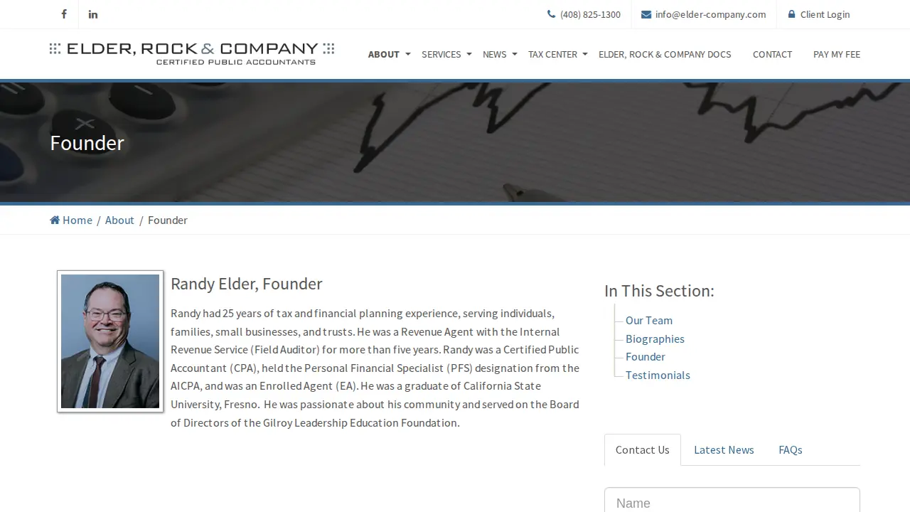 Elder & Company CPA's page