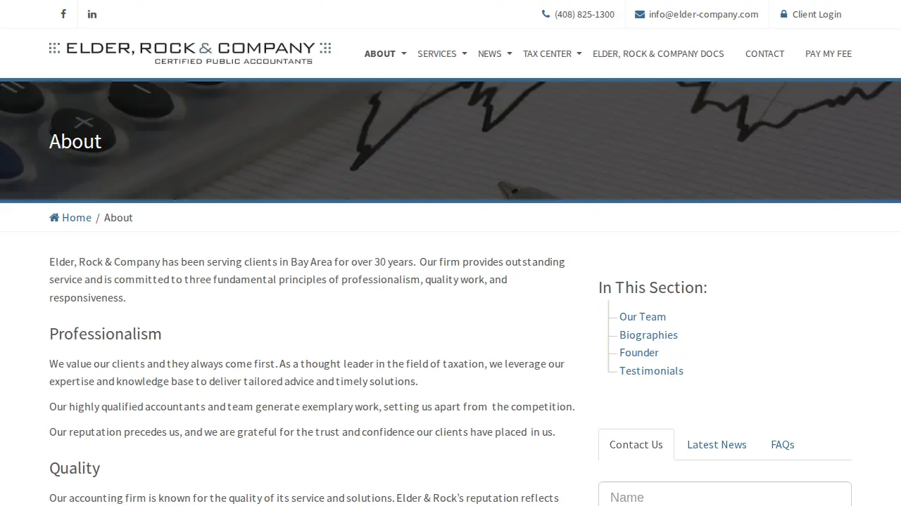 Elder & Company CPA's page