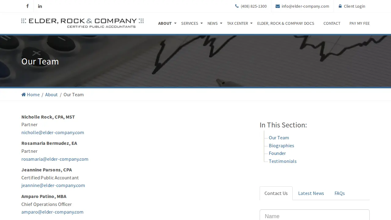 Elder & Company CPA's page