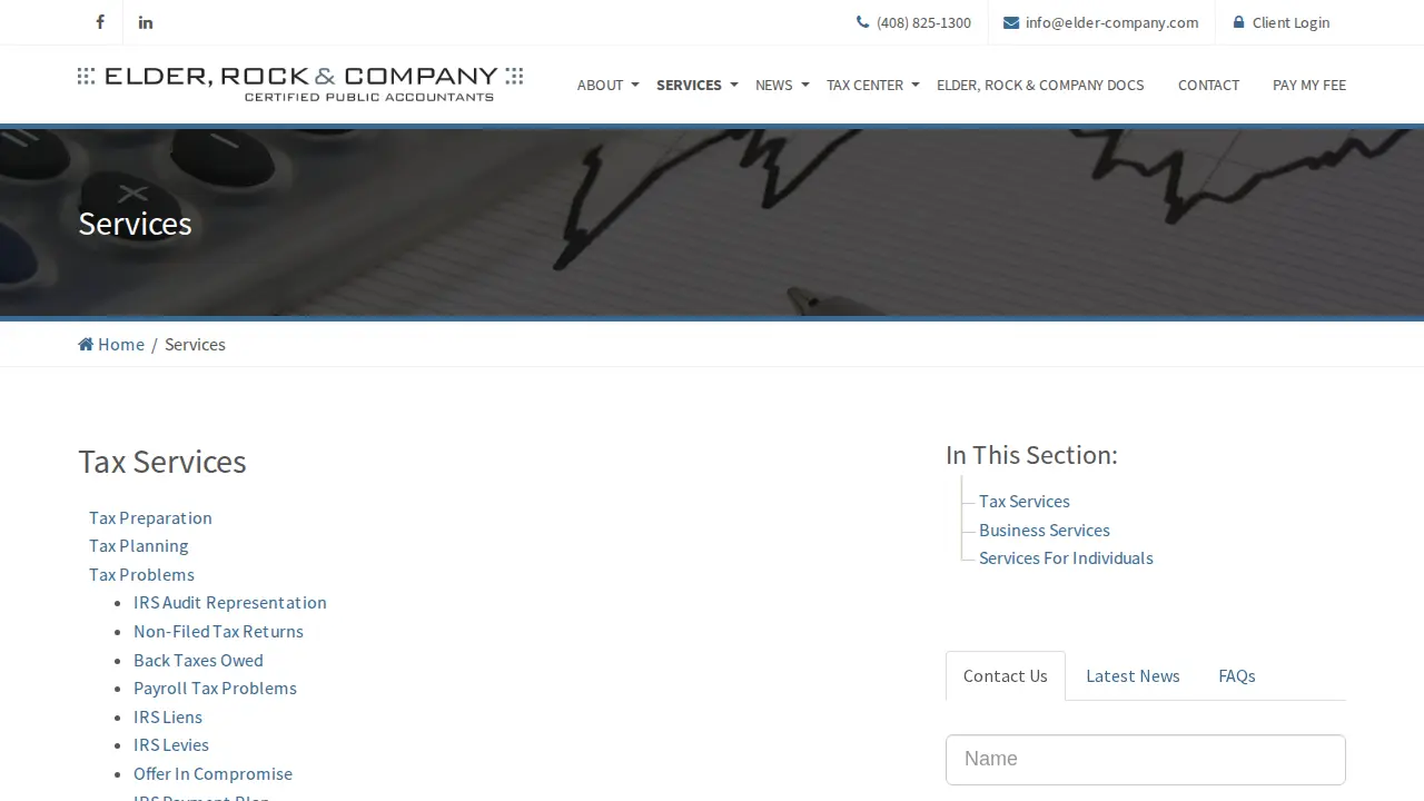 Elder & Company CPA's page