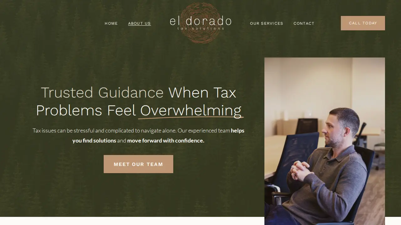 El Dorado Tax Solutions page