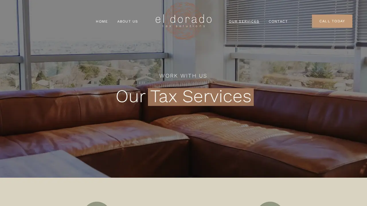 El Dorado Tax Solutions page