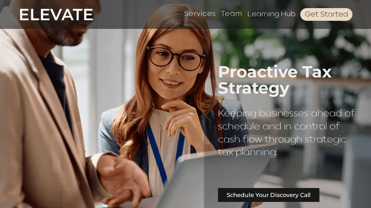 Elevate Consulting Group page