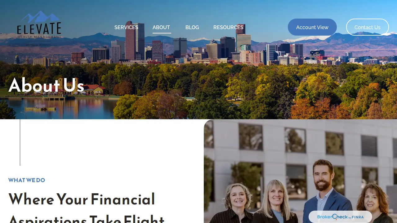 Elevate Wealth Management page
