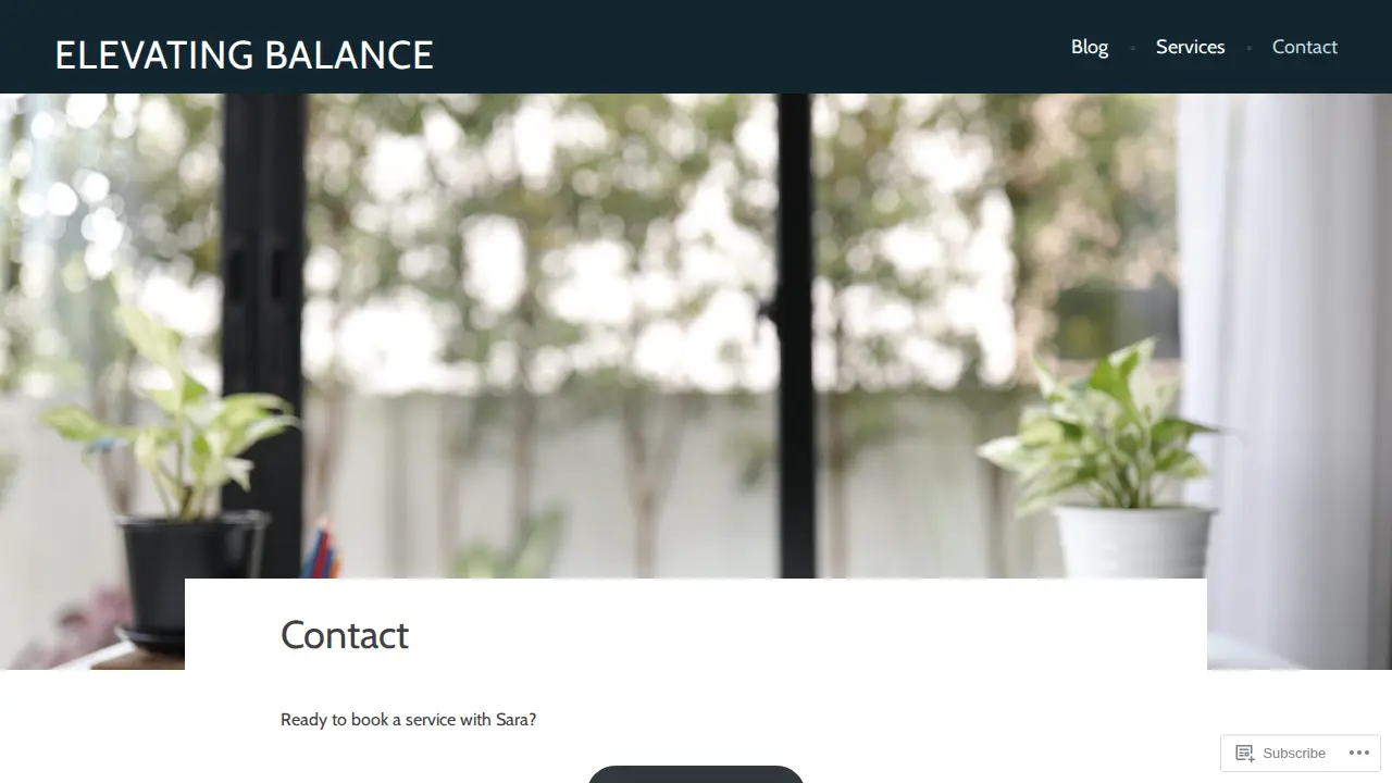 Elevating Balance page