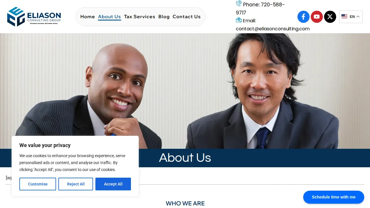 Eliason Consulting Group page