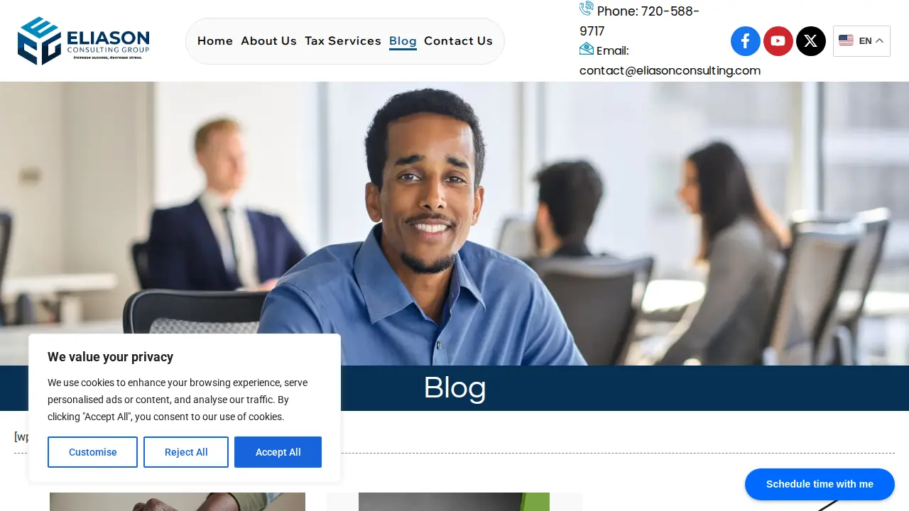 Eliason Consulting Group page