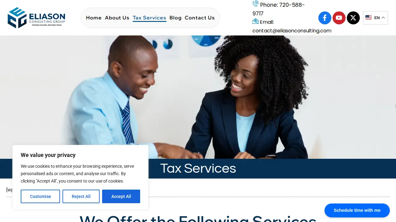 Eliason Consulting Group page