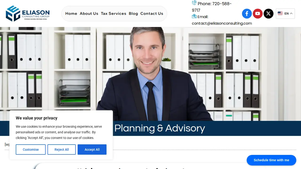 Eliason Consulting Group page