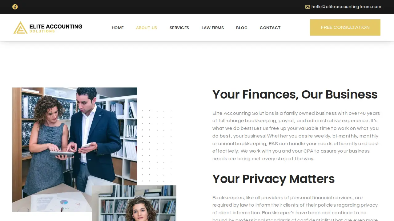 Elite Accounting Solutions, Inc. page