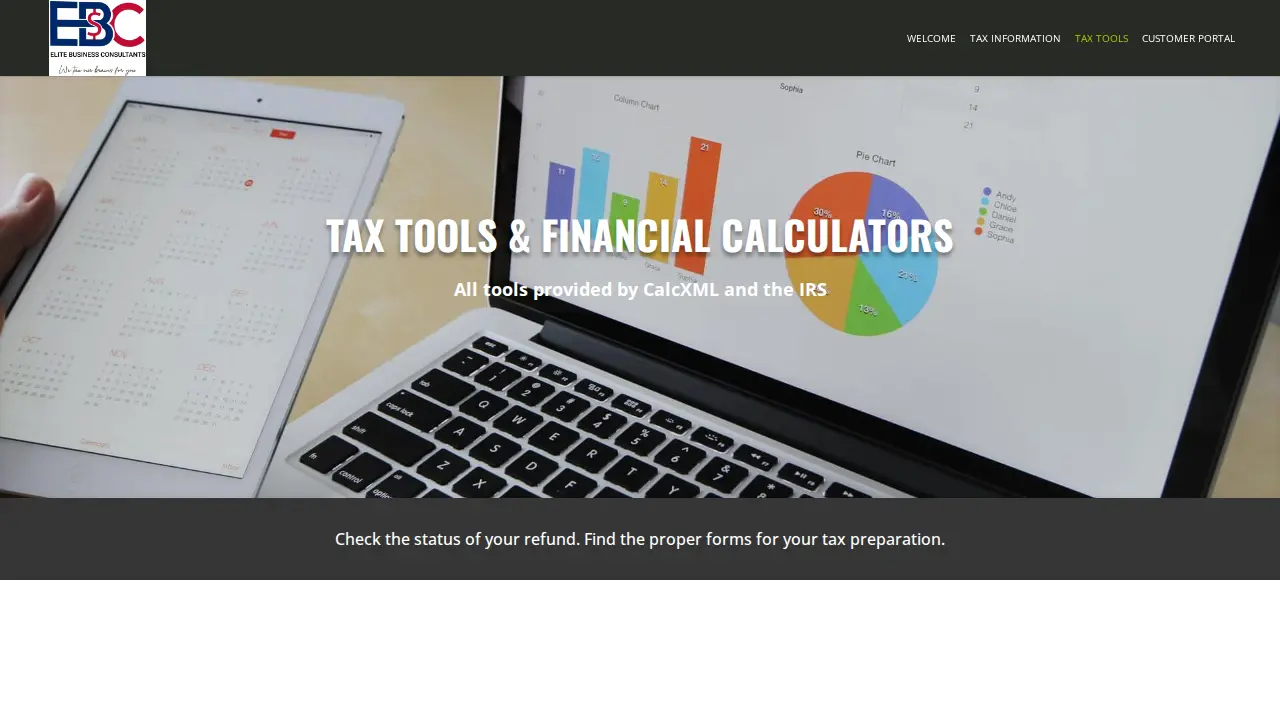 Elite Business Consultants Inc page