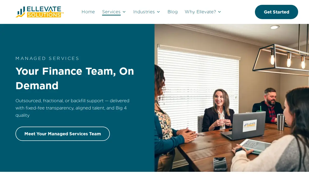 Ellevate Solutions page