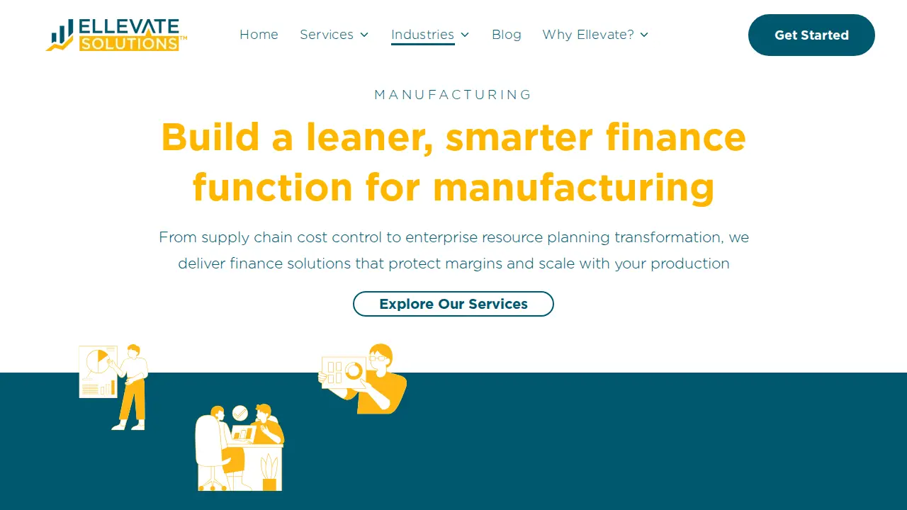 Ellevate Solutions page