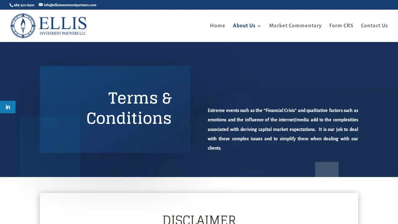 Ellis Investment Partners LLC page