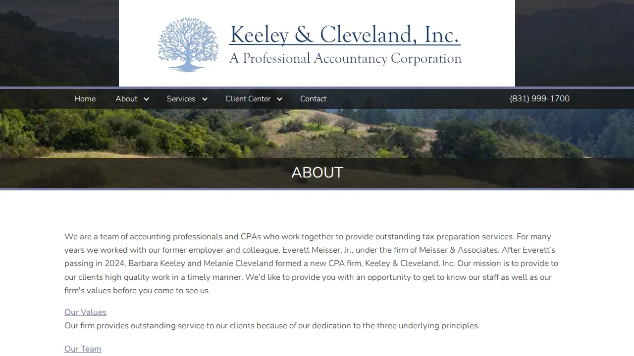 Meisser & Associates page