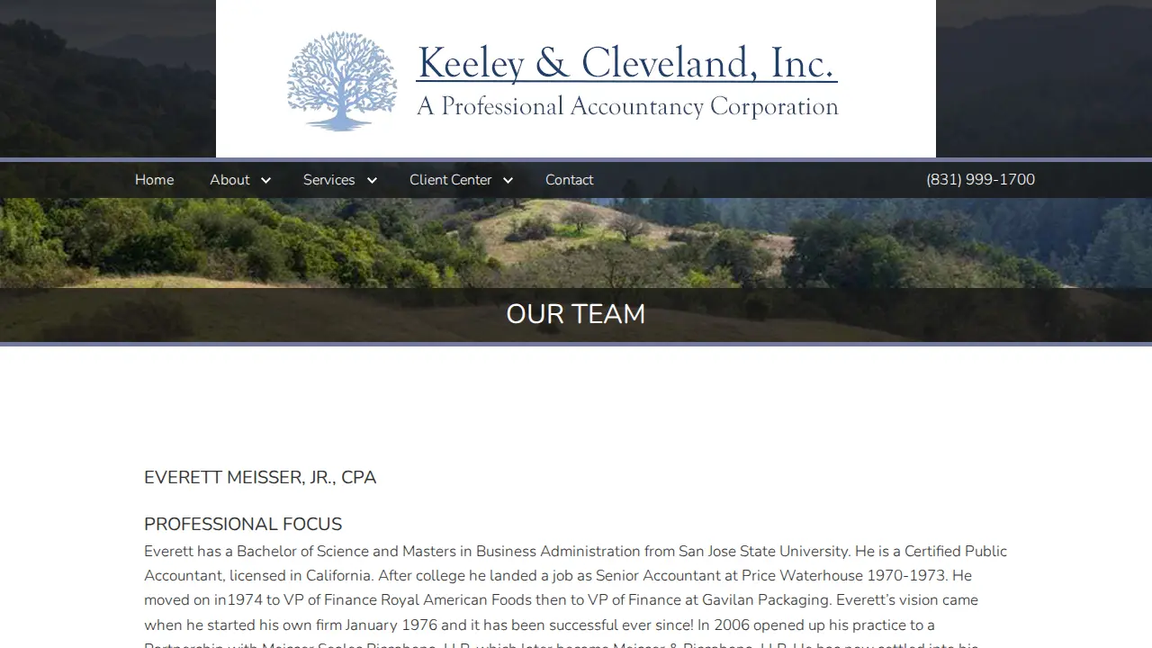 Meisser & Associates page