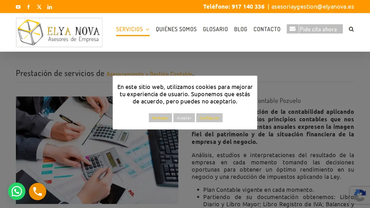 ELYA NOVA ASESORES - Asesoría y Gestoría en Pozuelo page