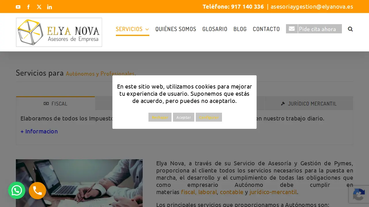 ELYA NOVA ASESORES - Asesoría y Gestoría en Pozuelo page