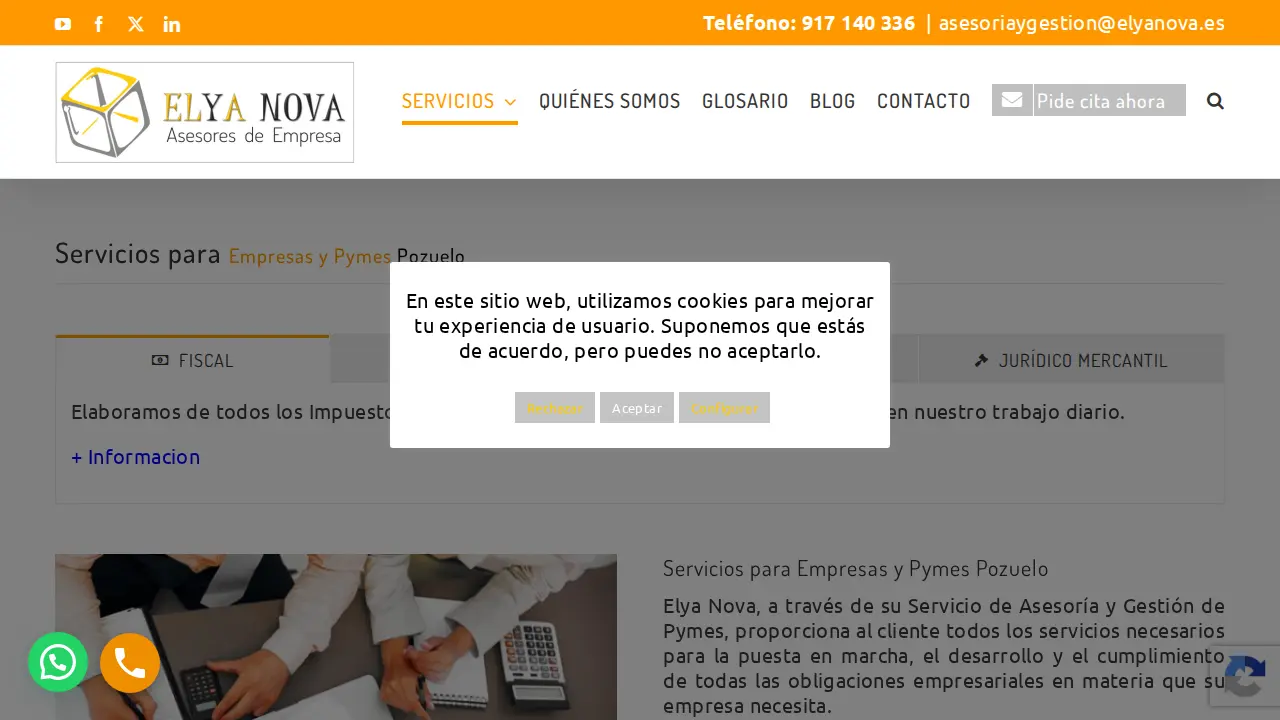 ELYA NOVA ASESORES - Asesoría y Gestoría en Pozuelo page