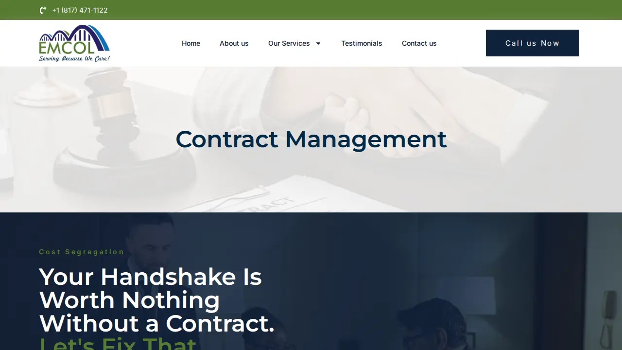 EMCOL Tax & Insurance page