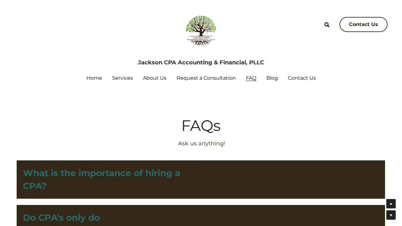 Jackson CPA Accounting & Financial, PLLC page