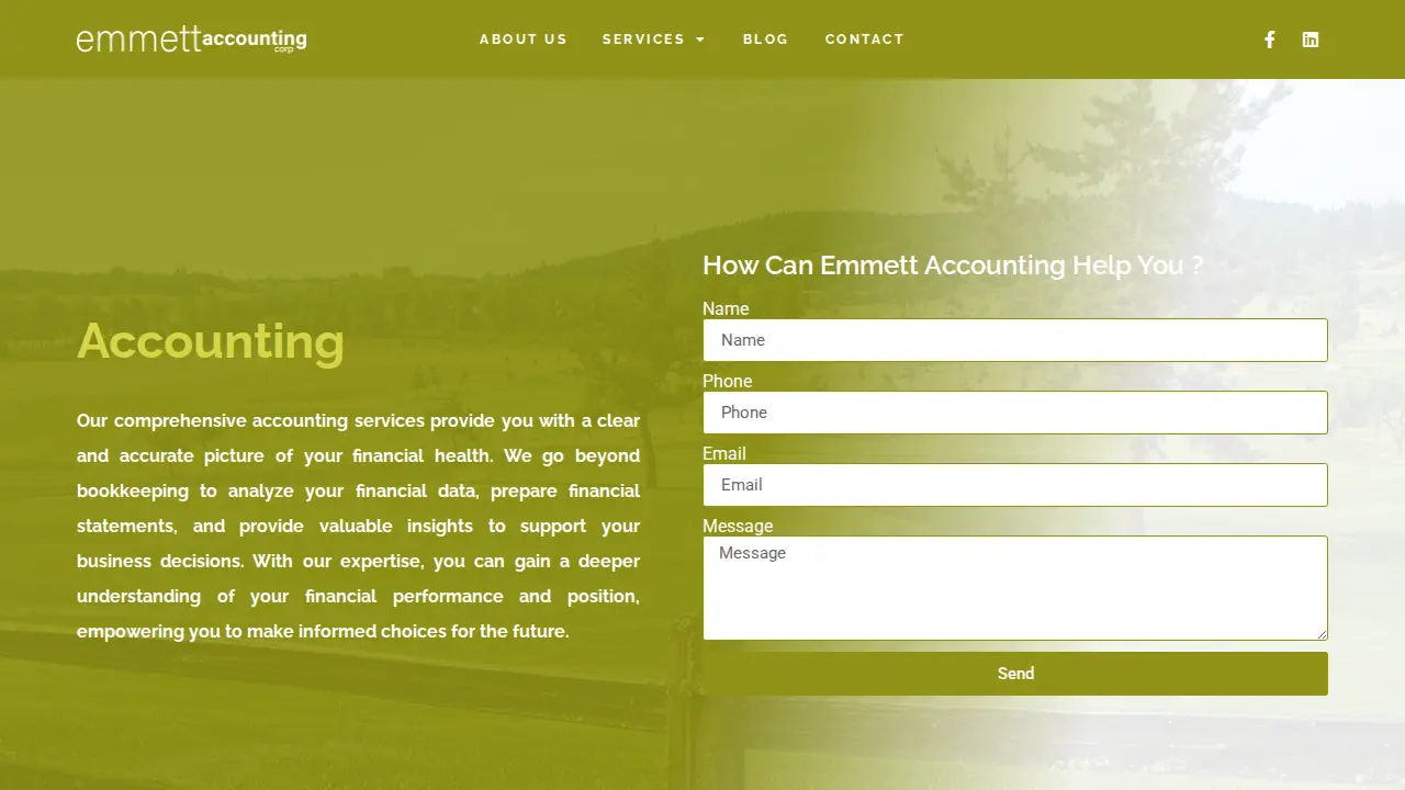 Emmett Accounting Corp page