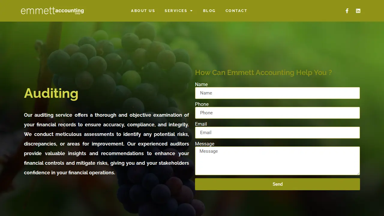 Emmett Accounting Corp page