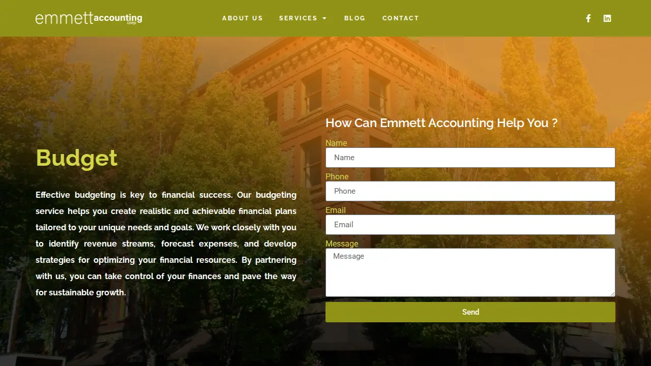 Emmett Accounting Corp page