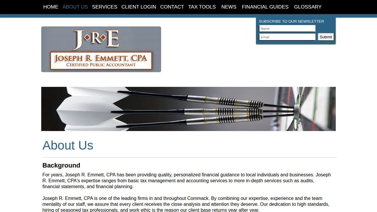 Joseph R Emmett CPA page