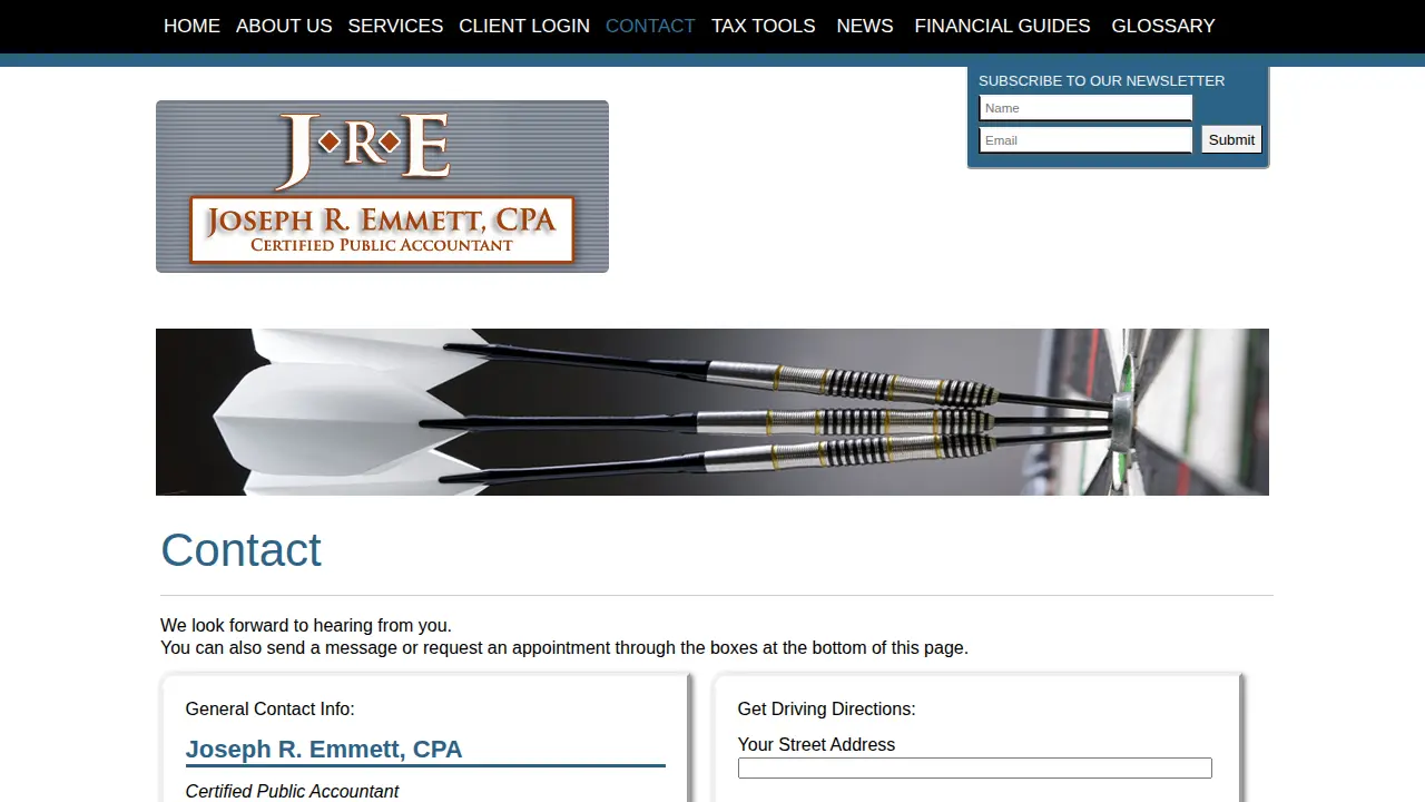 Joseph R Emmett CPA page