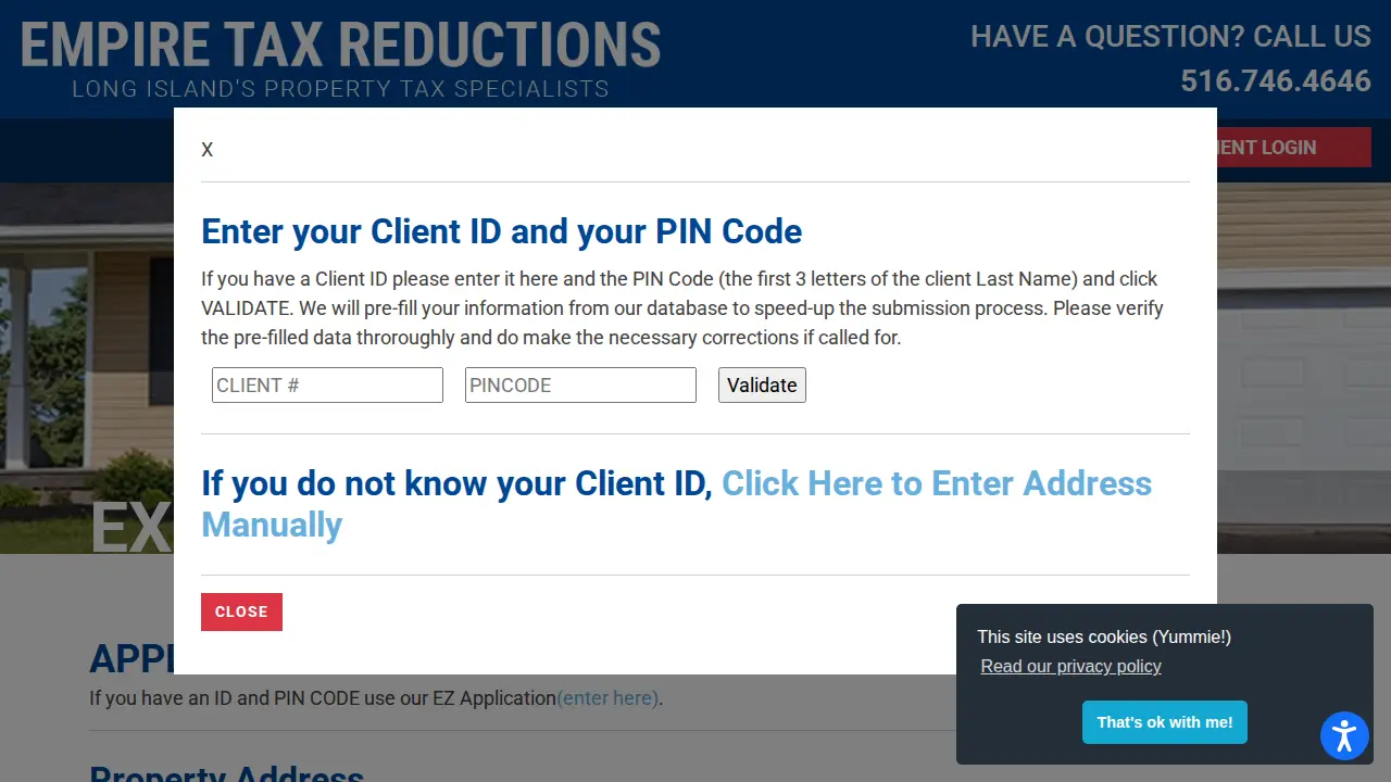 Empire Tax Reductions page