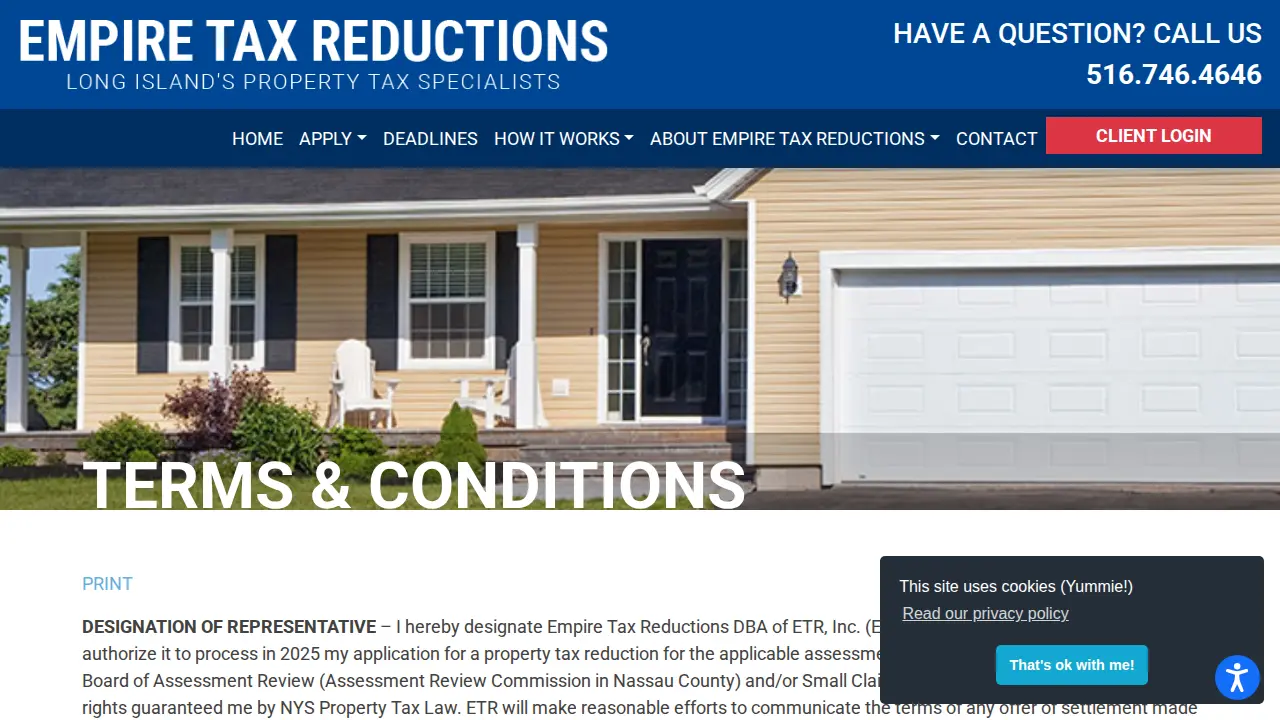 Empire Tax Reductions page