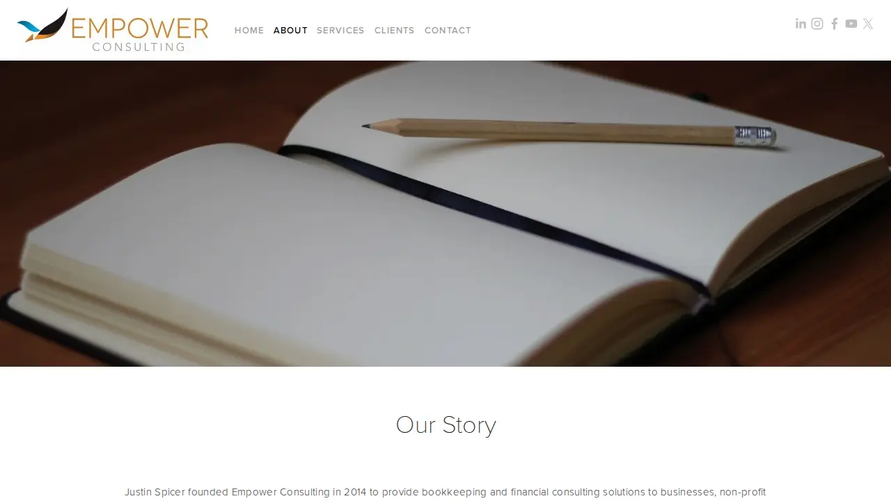 Empower Consulting page
