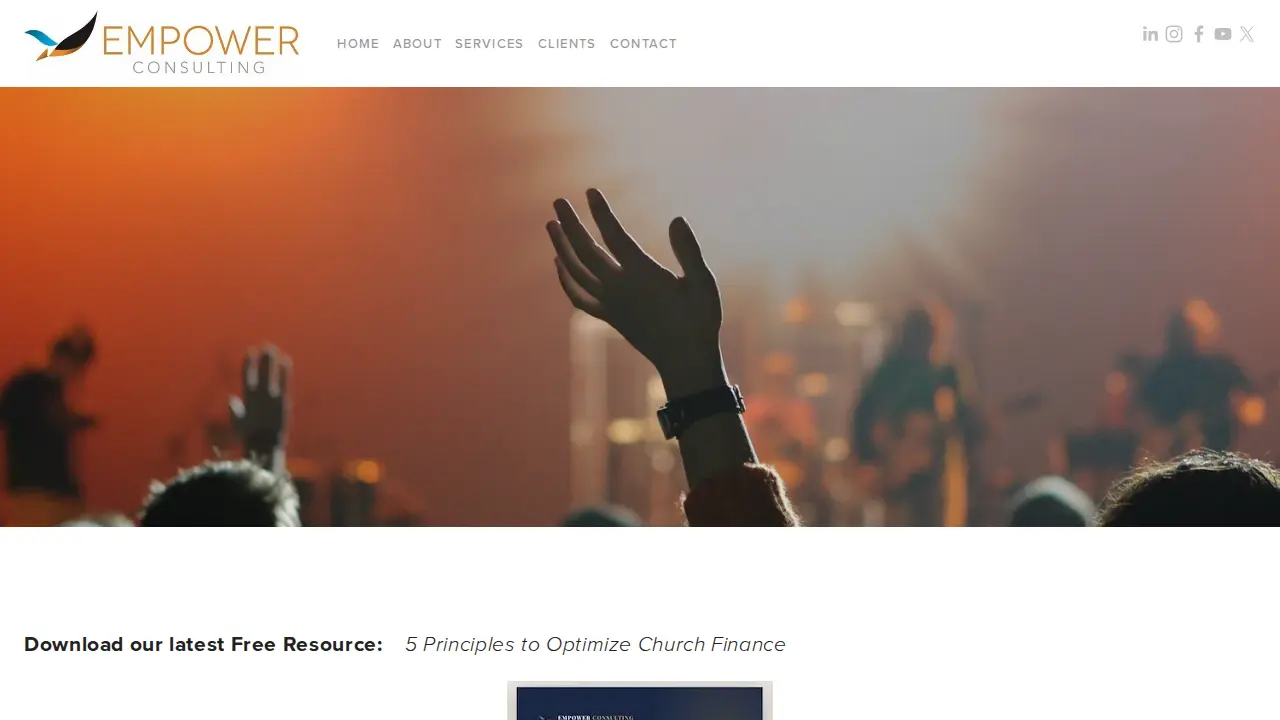 Empower Consulting page