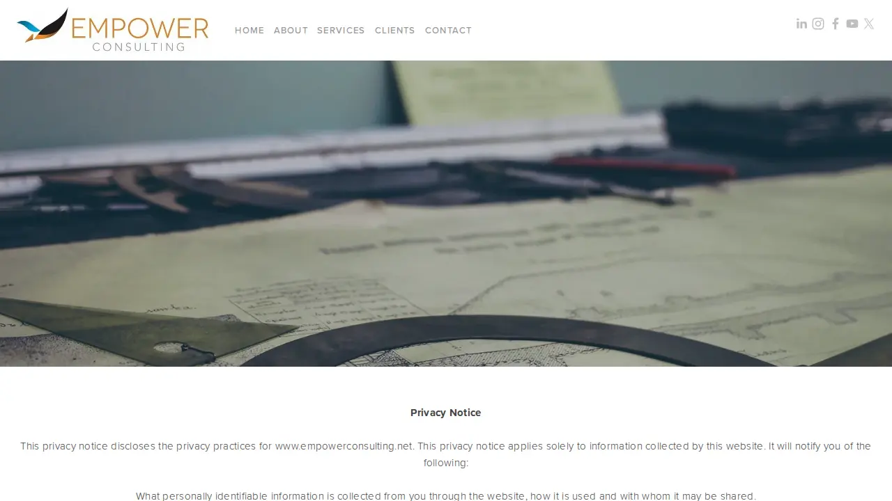 Empower Consulting page
