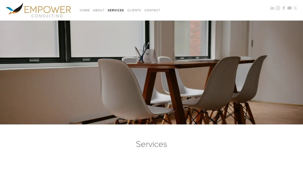 Empower Consulting page