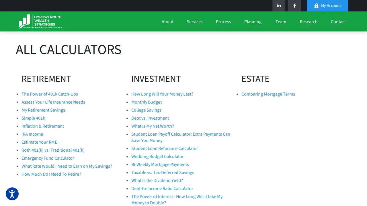 Empowerment Wealth Strategies page
