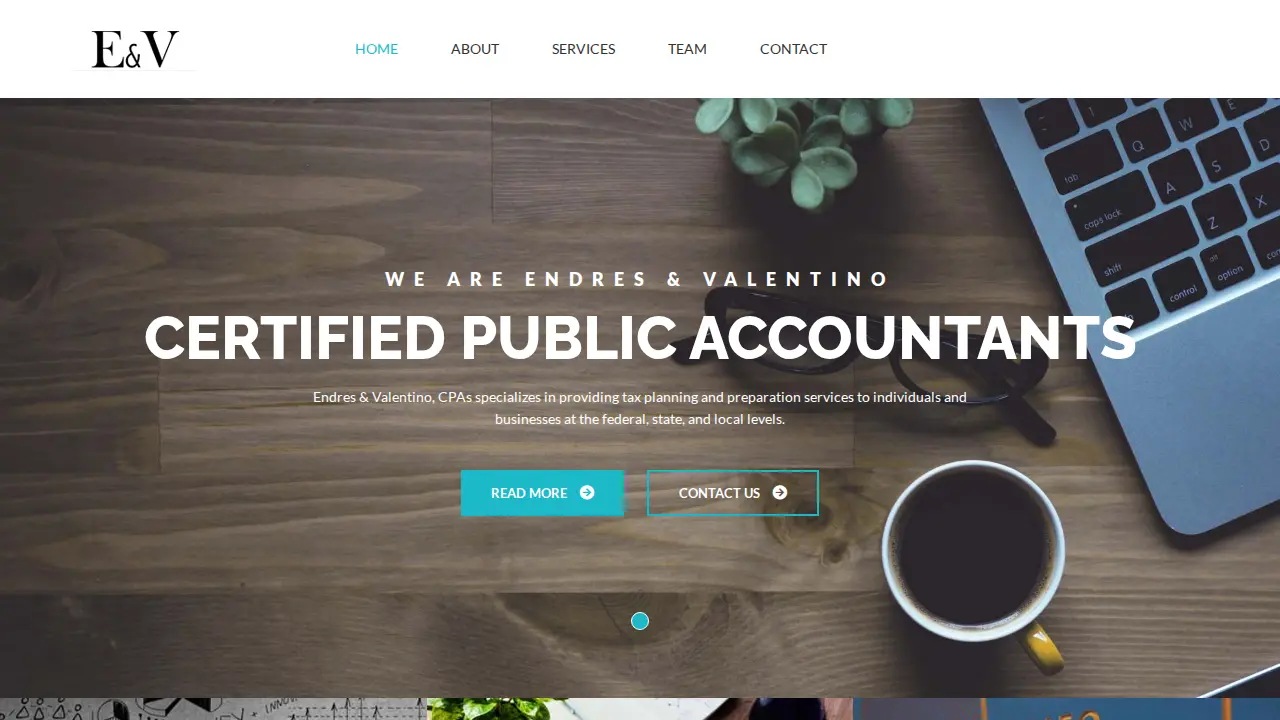 Endres & Valentino, CPAs LLC website
