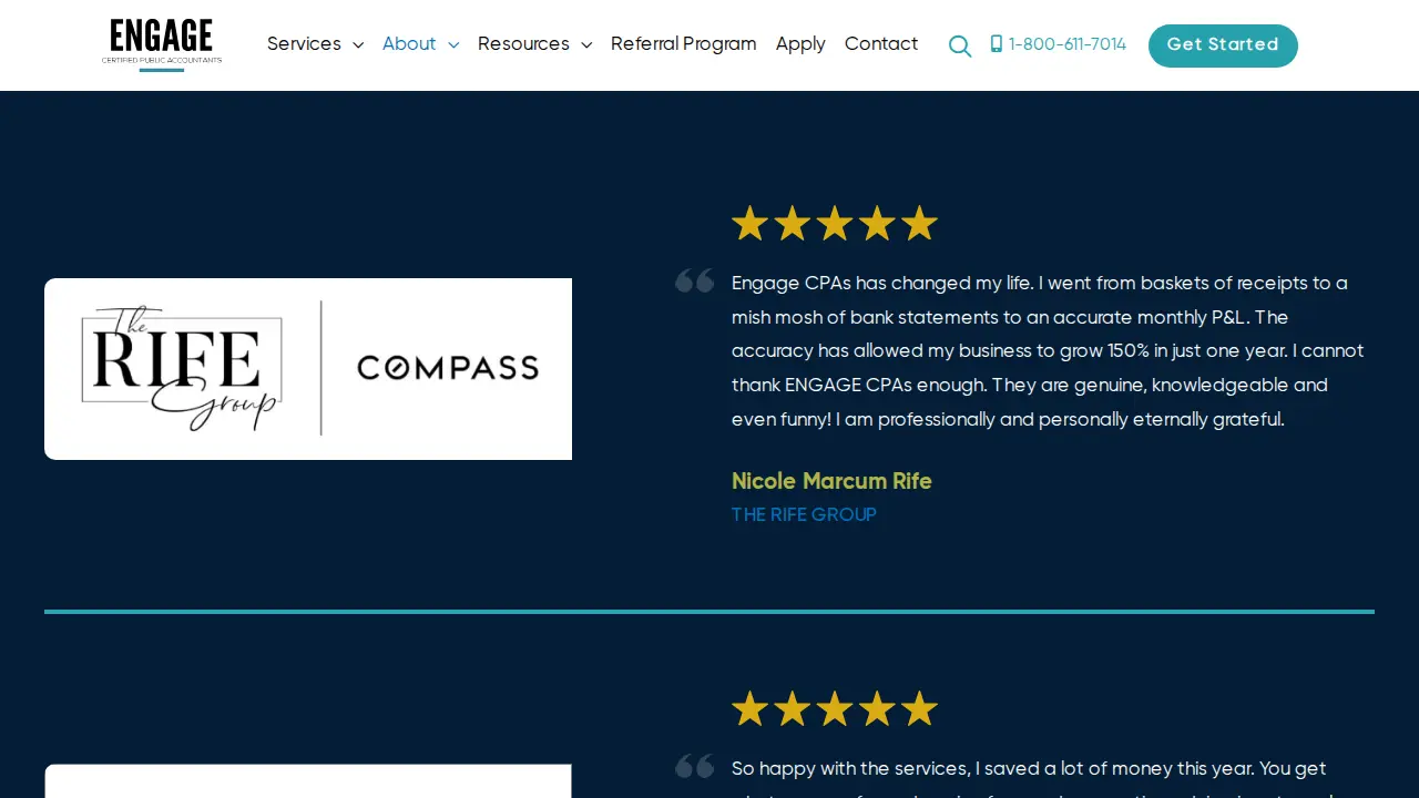 ENGAGE CPAs LLC page
