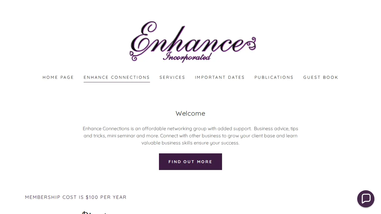 Enhance Incorporated page