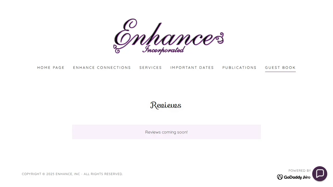 Enhance Incorporated page