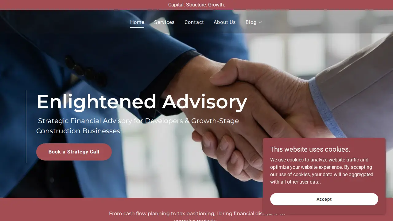Enlightened Advisory website