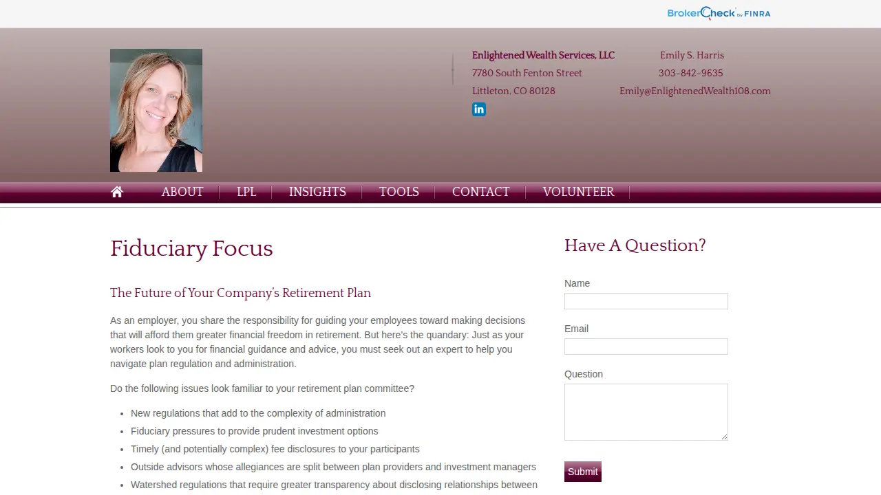 Enlightened Wealth Services, LLC page