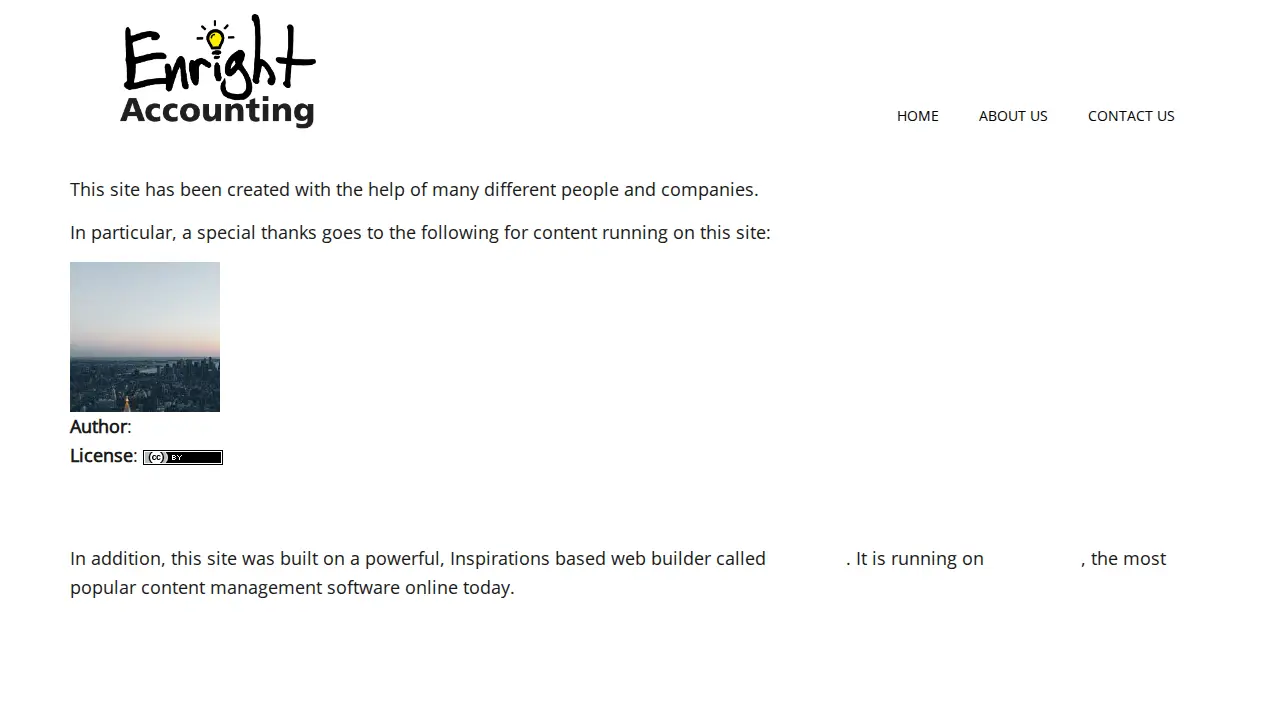 Enright Accounting page