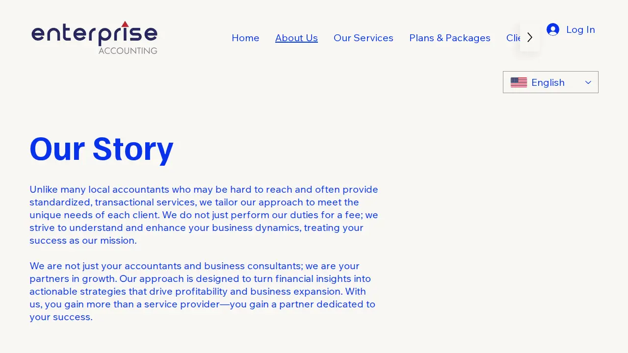 ENTERPRISE ACCOUNTING page