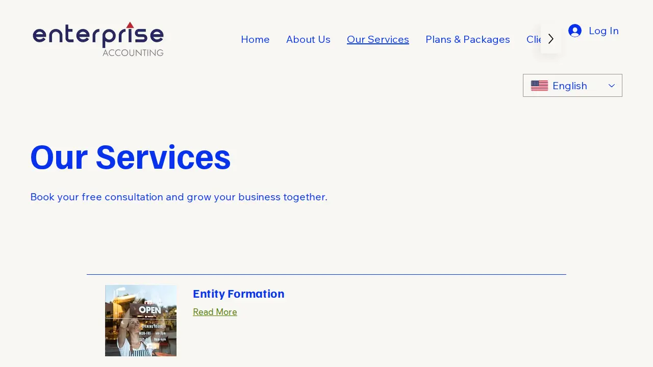 ENTERPRISE ACCOUNTING page