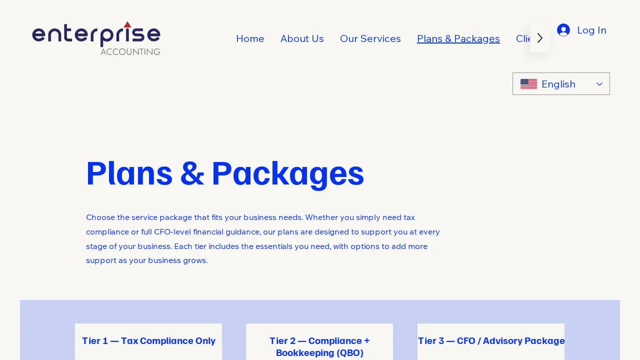 ENTERPRISE ACCOUNTING page